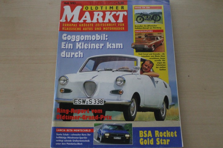 Deckblatt Oldtimer Markt (09/1993)